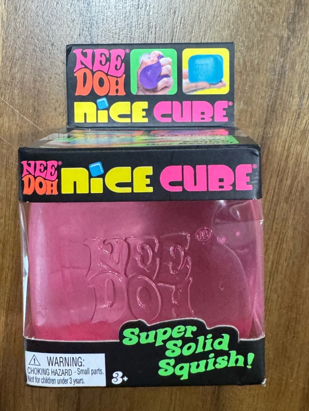 NeeDoh Nice Cube - Super Solid Squish - PINK 🩷